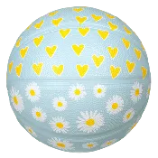 Sterling Athletics Hearts & Flowers Superior Grip Indoor/Outdoor Basketball