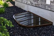 Custom Steel Grate Window Well Cover - Brown