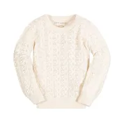 Balloon Sleeve Organic Pointelle Sweater - Baby