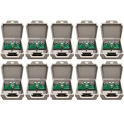 Outdoor Ethernet Thunder Lightning Surge Protector for PoE+ Gigabit 1000Mbs (10 Pack)