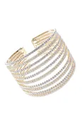 10 Row Mesh Crystal Wire Cuff