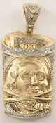 10K Gold Diamond Pendent RG0321 combined shipping