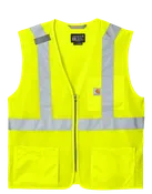 Carhartt ANSI Class 2 Mesh Zip-Front Vest with Custom Logo Embroidery | McHenry, IL