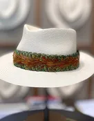 Feather Lei Hatband – “Pele’s Fire”