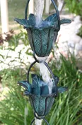 Cast Brass Cups Rain Chain