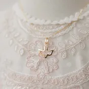 14k Gold Dove Charm with Chain