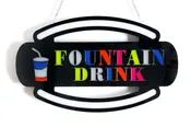 18" x 11" RGB LED Sign – Bright Neon Style