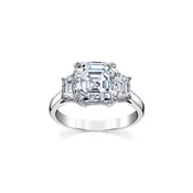 Asscher-Cut Diamond Ring