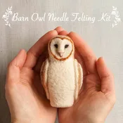 Barn Owl Needle Felting Kit (Grey Fox Felting)