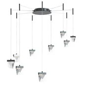 Abra Lighting Atlas 9- Light Octopus Pendant with Diamond Crystal