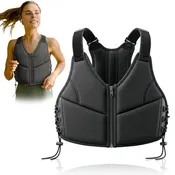 10LBS Adjustable Weighted Vest for Women with Secure Fit - Black