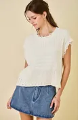 All-American Sweetheart Top - Ivory