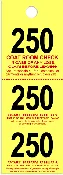 Coat Check Tickets – Canary – 500 Count