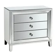 3 Drawer Mirrored Chest