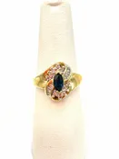 14K Gold Diamond 10K Ring Size 7