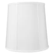 10x12x12 SLIP UNO FITTER White Linen Fabric Drum Lampshade
