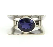 iolite split box ring | Rings | Margaret Ellis Jewelry