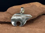 Sterling Silver Bear pendant by Artie Yellowhorse — The Naja