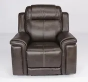 Flexsteel Latitudes Kingsley Leather Power Recliner w/Power Headrest