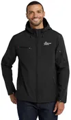 Chickasaw Nation Environmental Services - The Chickasaw Nation LC - Port Authority® Textured Hooded Soft Shell Jacket. J706