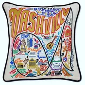 Nashville Hand Embroidered Pillow