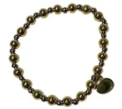 Alex Carol Jewelry 4MM & 6MM Graduated Roll on Bracelet SIlver & Gold B2407