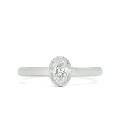 0.31ct Oval Diamond Ring