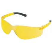 MCR BK114 Notched Frameless non slip temple Safety Glasses [12 PACK]