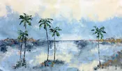 "Beach Time" by Gudrun Newman 66" x 40" — Framing Wholesalers, Inc.