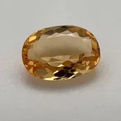 1.21ct Oval Natural Topaz (Colour Orange, Clarity Eye Clean, Cut Faceted)