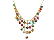 Aasha Dangling Beads Bib Necklace | Unique & Stylish | She She's Closet