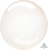 10" Anagram Orange Petite Crystal Clearz Bubble Balloon | 1 Count - Latex Free
