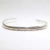 14K & Silver Bracelet by Bruce Morgan (0.20")