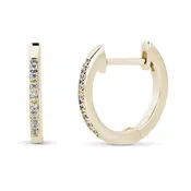 14K DIAMOND METRICA HUGGIE