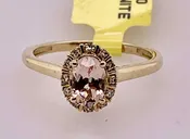10K Morganite & Diamond Ring