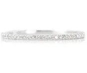 0.33CTTW Diamond Eternity Bands 18K White Gold