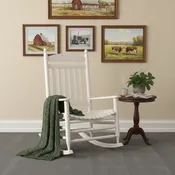 1200 Slat Jumbo White Rocker