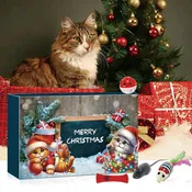 2026 Christmas Cat Advent Calendar - Holiday Countdown Toy Gift Box