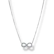 0.43 tcw Natural Pavé Diamond Infinity Pendant Necklace