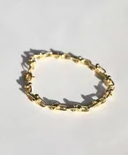 Beaded Chain Bracelet 14k Gold